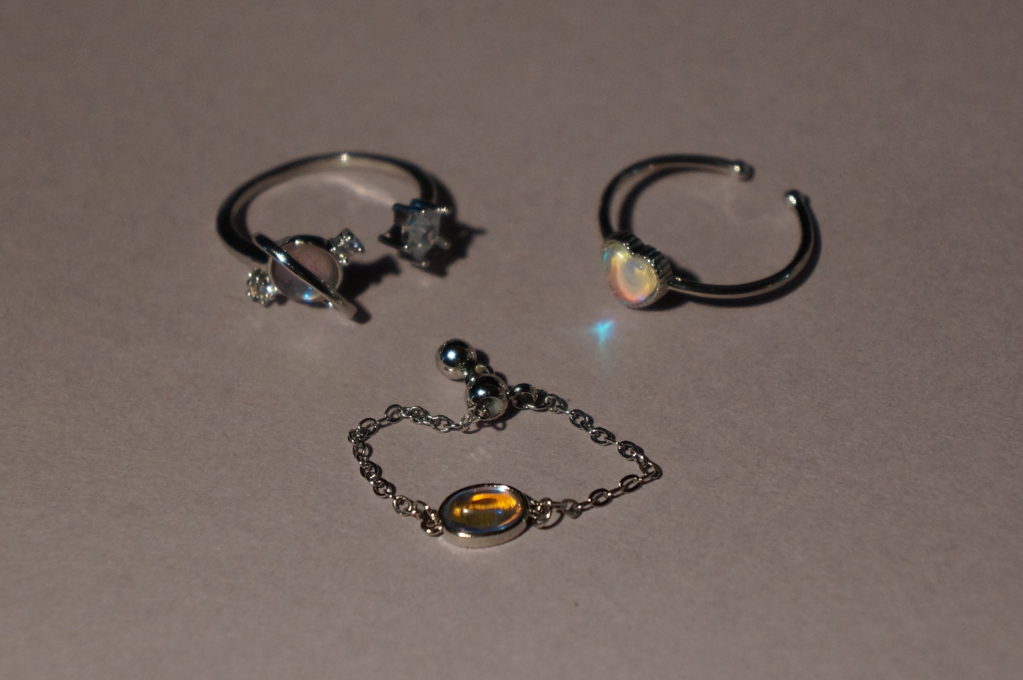 Galaxy Series Zircon Rings