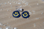 Load image into Gallery viewer, Blue Smile Face Earring
