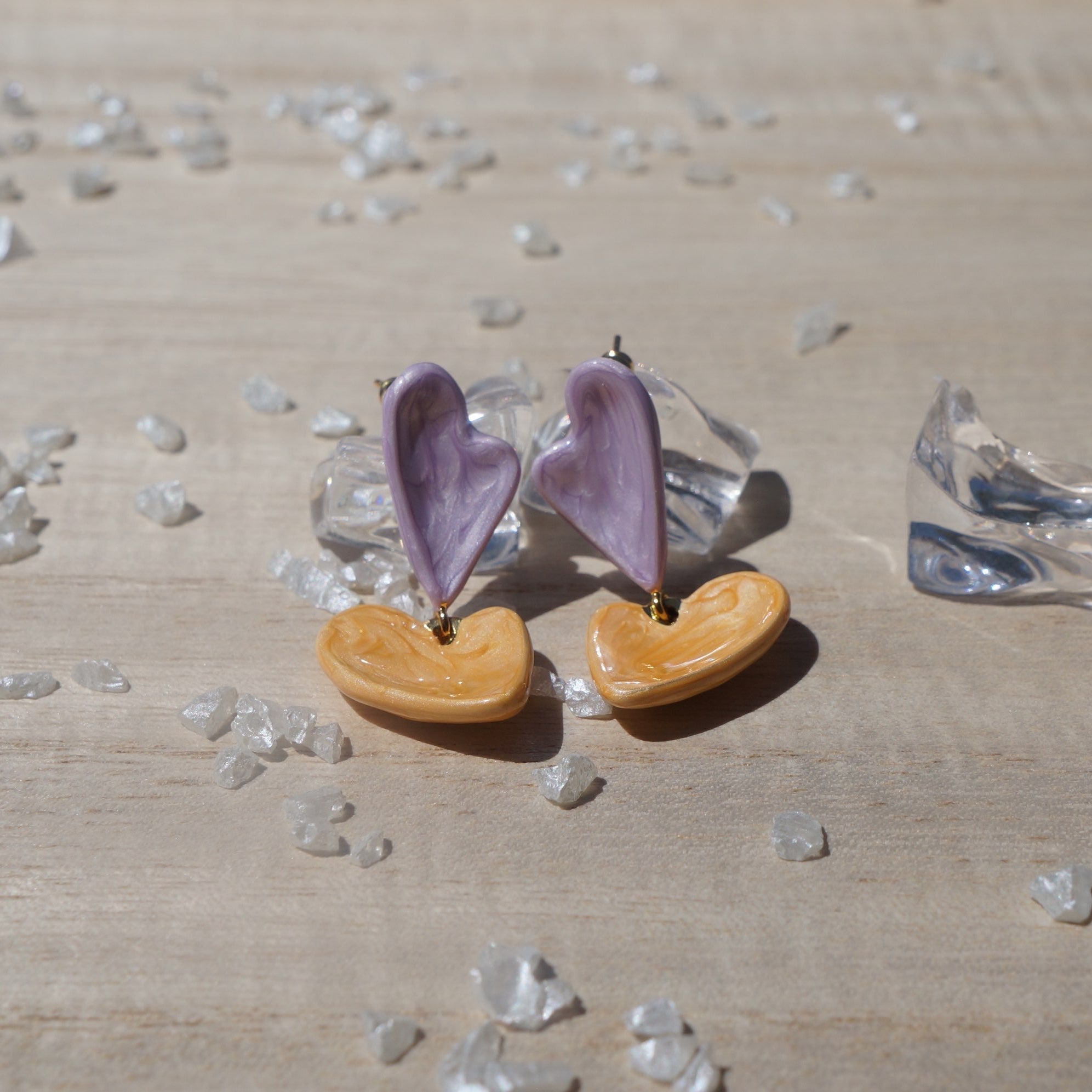 Double Heart Earrings