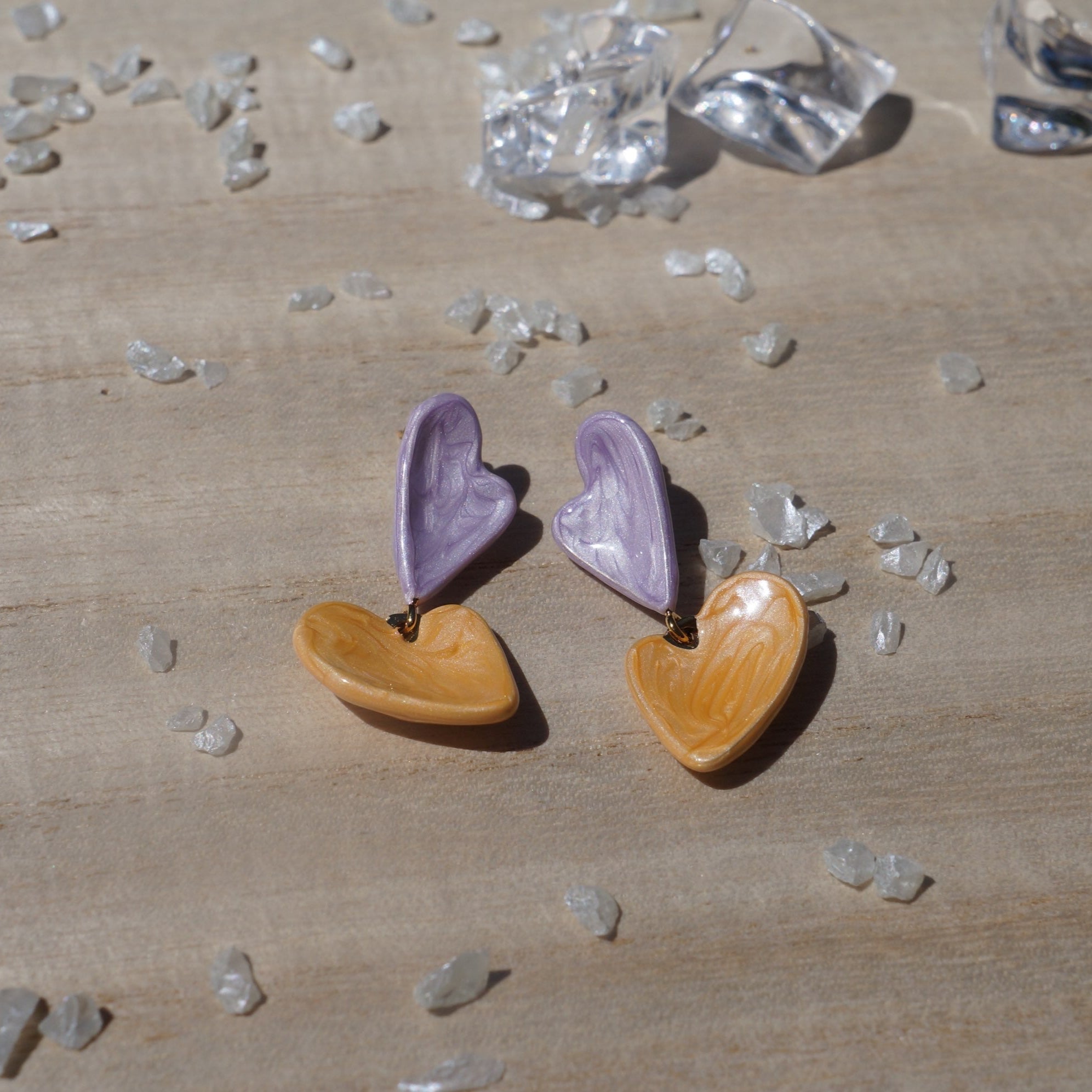 Double Heart Earrings