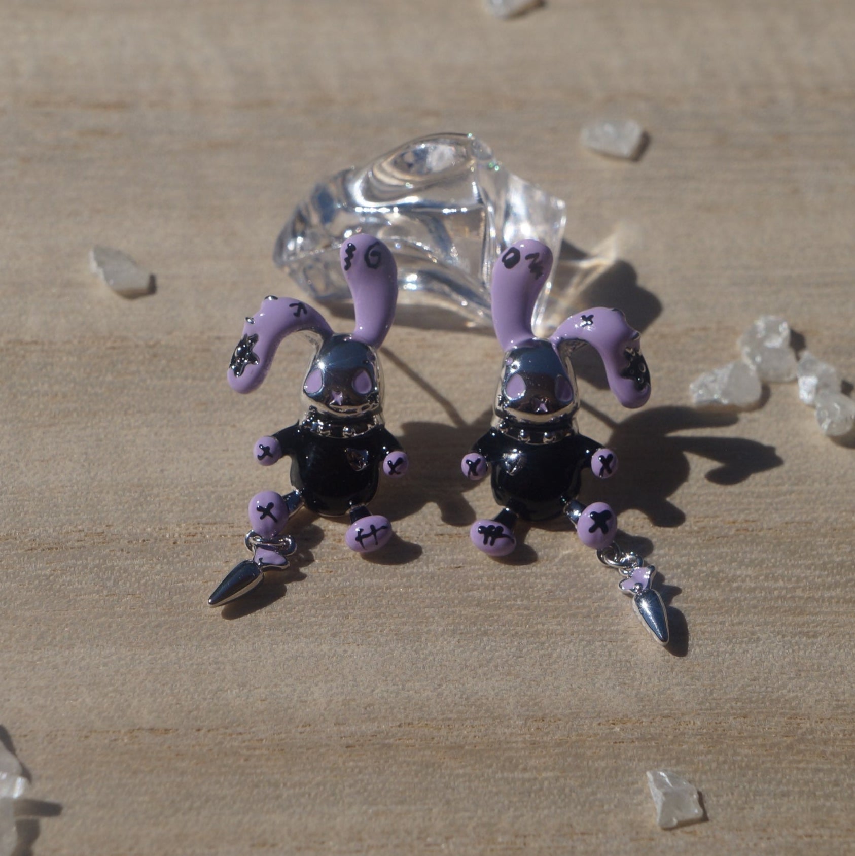 Devil rabbit earrings
